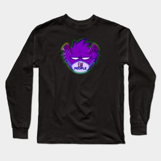 Ew People Purple Monster Long Sleeve T-Shirt